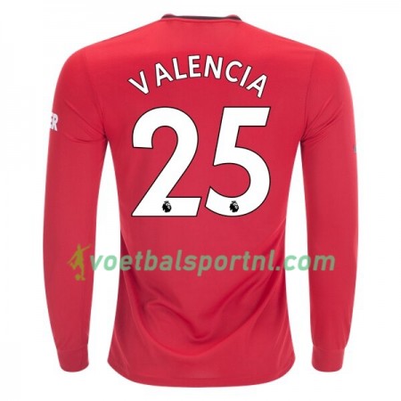 Manchester United Antonio Valencia 25 Thuis Shirt 2019-20 L/S Manchester United Antonio Valencia 25 Thuis Shirt 2019-20 L/S
